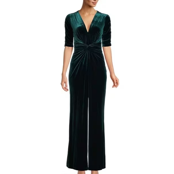 Vince Camuto Velvet Knot-Waist Jumpsuit - Picture 7 of 7